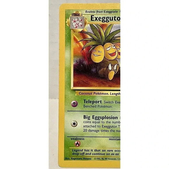 Exeggutor 35/64 Jungle Uncommon 1999 Pokemon Card Non Halo TCG LP Vintage - Picture 2 of 6
